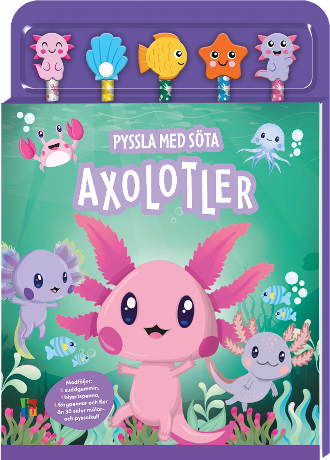 Pyssla med söta axolotler