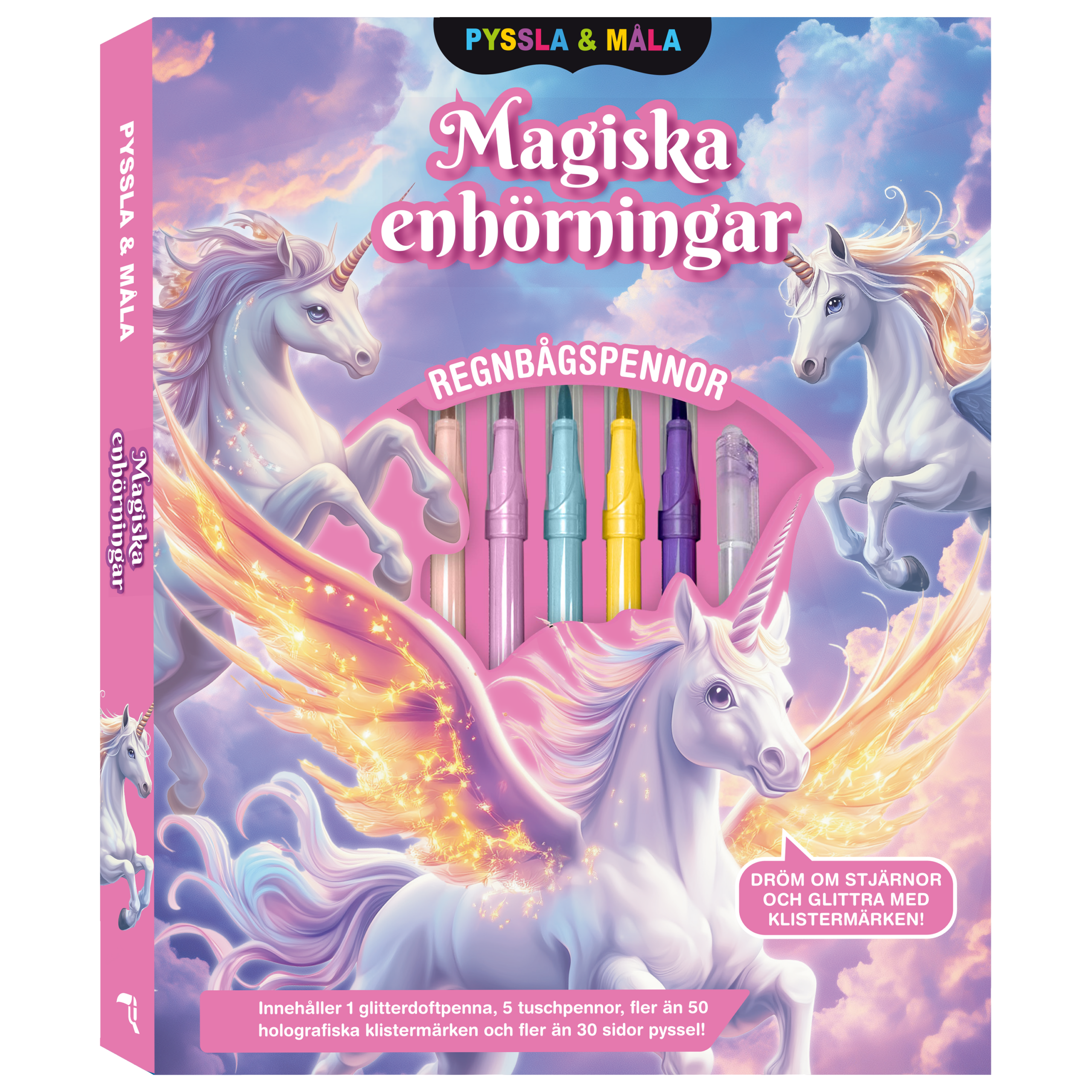 Pyssla och måla: Magiska enhörningar
